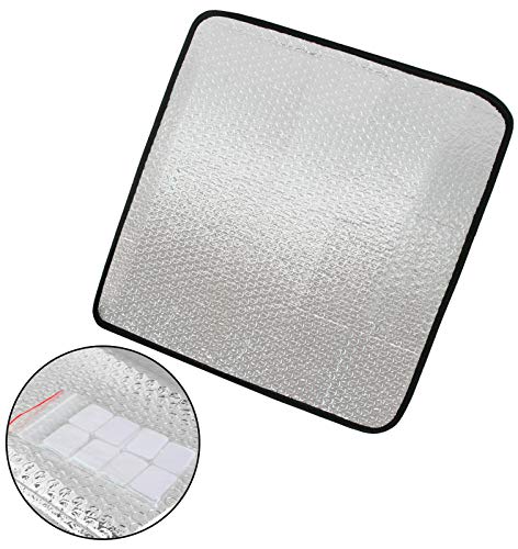 PetriStor 16×16 Cover Sun Shield Shade RV Reflective Vent Cover (Edges Color Black)