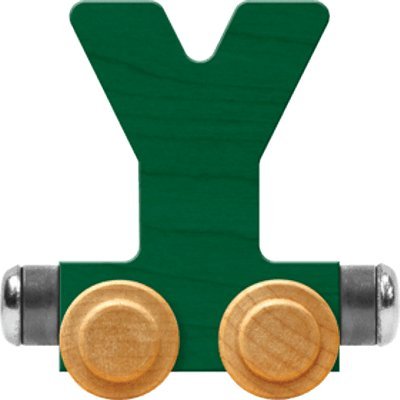 Maple Landmark NameTrain Bright Letter Car Y – Made in USA (Green)