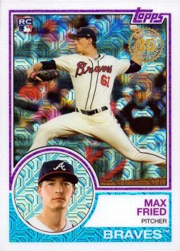 2018 Topps 1983 Design Chrome Silver Refractor Baseball #49 Max Fried Rookie Card