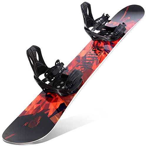 STAUBER 153cm Summit Snowboard & Binding Package Sizes 128, 133, 138, 143, 148,153,158, 161- Best All Terrain, Twin Directional, Hybrid Profile – Adjustable Bindings – Designed for All Levels