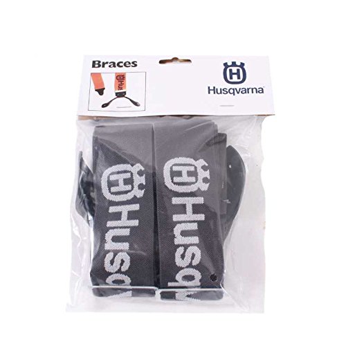 Husqvarna OEM Button Suspenders Brace Gray Xtreme 505618503