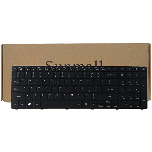 SUNMALL Keyboard Replacement Compatible with Gateway NV50 NV50A NV51 NV53 NV53A NV73A NV55C NV59C ID58 ID59 ID79 NV59C Series Laptop Black US Layout