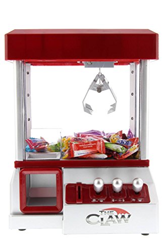 Etna Mini Claw Machine for Kids, Red – The Claw Toy Grabber Machine is Ideal for Children and Parties, Fill with Small Toys and Candy – Claw Machines Feature LED Lights, Loud Sound Effects and Coins