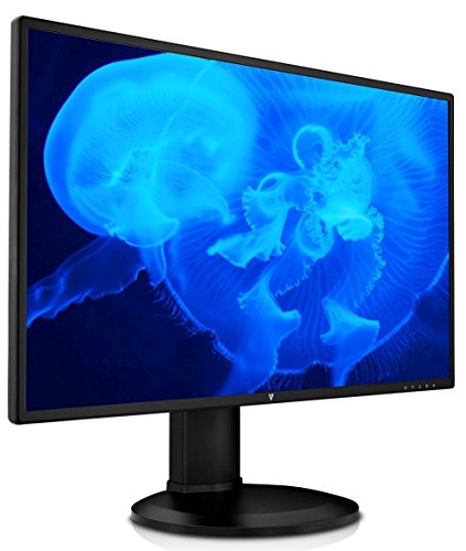 V7 27″ QHD 2560 x 1440 Widescreen LED Monitor, Height Adjustable, DP, HDMI, Speakers – L27HAS2K-2N