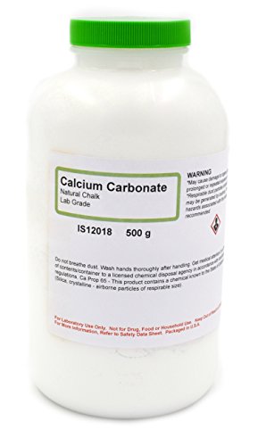 Lab-Grade Calcium Carbonate, Natural Chalk, 500g – The Curated Chemical Collection