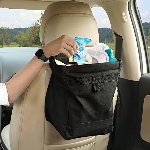 EcoNour Car Trash Bag (2022 Updated) | car can Waterproof Bag | Compact car Garbage bin and Foldable Hanging Trash Can | Multipurpose Portable Trash Bin Car Accessories