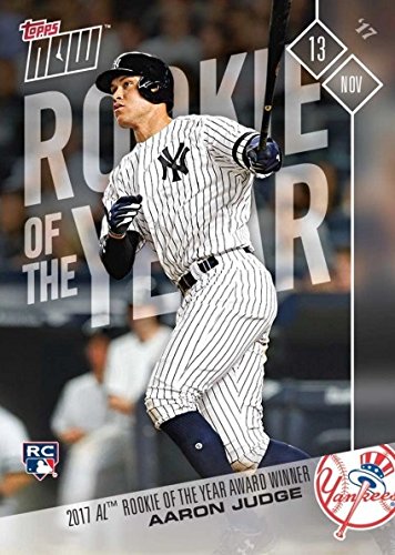 2017 Topps Now Baseball #OS-64 Aaron Judge Rookie Card – Wins AL Rookie of the Year Award – Only 5,909 made!