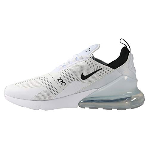 Nike Men’s Air Max 270 Sneaker, White White Black White 100, 10