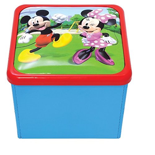 Mickey Mouse Roadster Racers Sit N Store Cube, Blue, 5″ (42412)