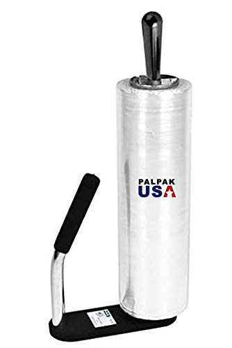 Made in USA! Industrial Strength Stretch Film Dispenser – Palpak200 Light Weight Pallet Wrapper – Tension Knob Adjustment Wrap Handle (1 Pack)