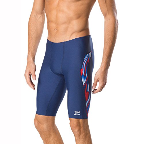 Speedo Men’s Swimsuit Jammer Endurance+ Liquid Velocity – Manufacturer Discontinued