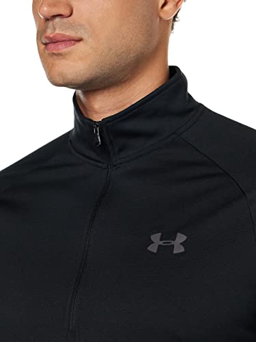 Under Armour Men’s Tech 2.0 1/2 Zip-Up Long Sleeve T-Shirt , Black (001)/Charcoal , Large | The Storepaperoomates Retail Market - Fast Affordable Shopping