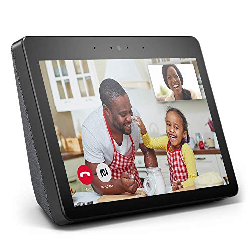 Echo Show (2nd Gen) | Premium 10.1” HD smart display with Alexa – stay connected with video calling – Charcoal