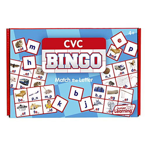 Junior Learning CVC Bingo Educational Action Games, Multi, Model:JL544