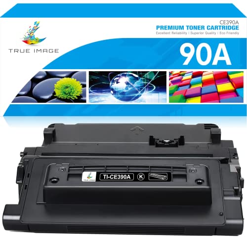 TRUE IMAGE Compatible Toner Cartridge Replacement for HP 90A CE390A 90X CE390X Enterprise 600 M602 M601 M4555 M602dn M602n M602x M603dn M603n M4555f M4555h Printer (Black, 1-Pack)