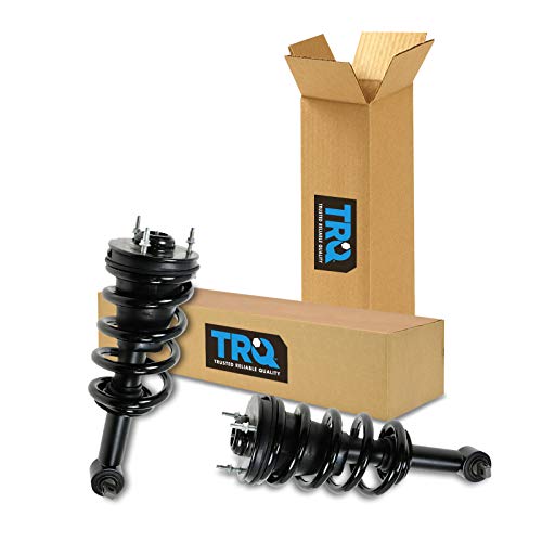 TRQ Front Complete Strut & Shock Spring Assembly Pair Set for Silverado SIerra Pickup Truck without Z55 AutoRide Electronic Suspension (SEE IMAGES FOR MORE INFO)