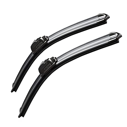 MOTIUM OEM QUALITY Premium All-Season Windshield Wiper Blades (22″+22″ pair for front windshield)