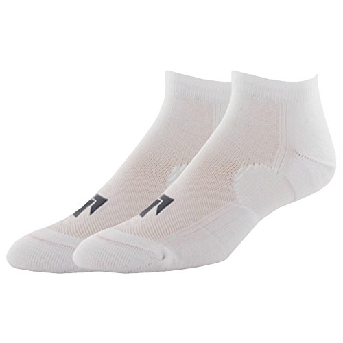 Pree Premium Technical Low-Cut Running Socks for Adults (2-pack), White, Small