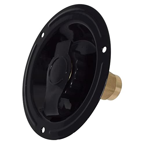 Valterra A01-0178LF Recessed Water Inlet – FPT, Black