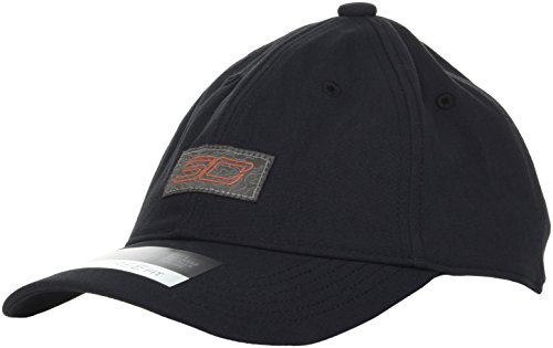 Under Armour Boys’ Girls SC30 Dad Hat,Black (001)/After Burn,One Size Fits All