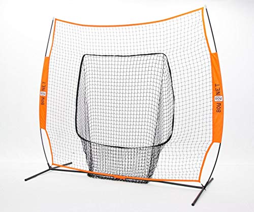 Bownet Big Mouth X 7′ x 7′ Replacement Net – Compatible with Big Mouth X Frames, Orange