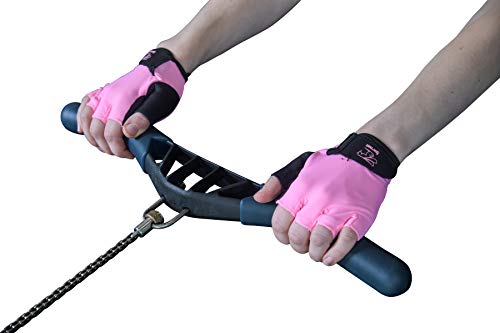 Hornet Watersports Light Pink Rowing Gloves for Women Ideal for Indoor Rowing, Sculling, Kayak, SUP, Outrigger Canoe, Dragon Boat and Other Watersports (S (Fits 6.5″-7″))
