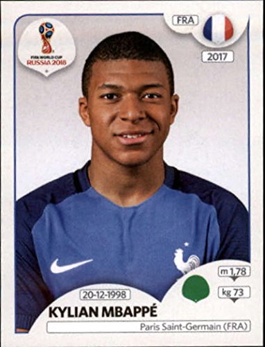 2018 Panini World Cup Stickers Russia #209 Kylian Mbappe France Soccer Sticker
