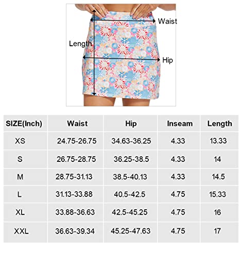 Cityoung Womens Athletic Pleated Golf Skirts with Pockets Tennis Skirt High Waisted with Shorts Running Workout Black M | The Storepaperoomates Retail Market - Fast Affordable Shopping