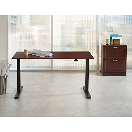 Realspace® Magellan Pneumatic Height-Adjustable Standing Desk, 60″W, Cherry | The Storepaperoomates Retail Market - Fast Affordable Shopping