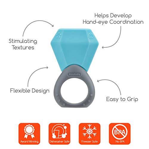 INNOBABY TEETHIN’ Smart Birthstone Ring TEETHER – March (Aquamarine) | The Storepaperoomates Retail Market - Fast Affordable Shopping