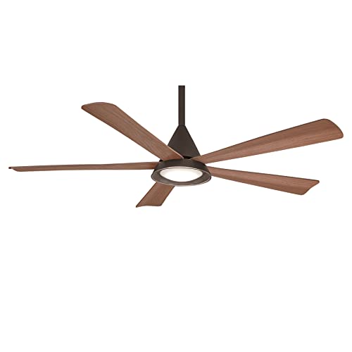 MINKA-AIRE F541L-ORB Cone 54 Inch Outdoor Ceiling Fan with Integrated 20W LED Dimmable Light in Oil Rubbed Bronze Finish