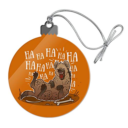 Laughing Hyena Acrylic Christmas Tree Holiday Ornament