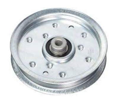 Heavy Duty Flat Idler Pulley for Lawn Mowers/Tractors Replaces MTD 756-04129B, 956-04129; Toro 112-0314; for 38, 42, 46, 54 Inch Decks; Used on MTD, Toro, Troy Bilt, Cub Cadet, White, & More