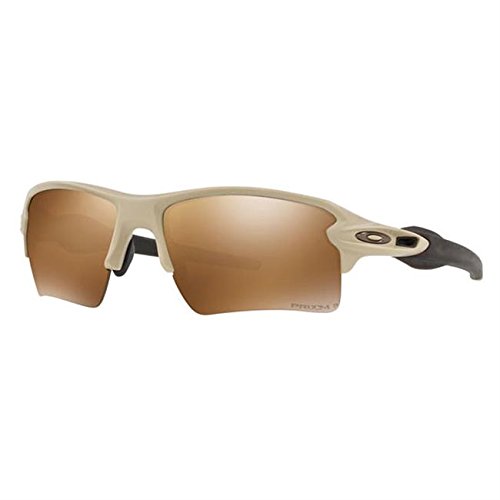 Oakley Flak 2.0 XL Rectangular Sunglasses, (84) Desert Tan/Prizm Tungsten Polar, 59 mm