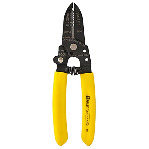 Miller 821 Multiwire Stripper and Cutter for Professional Technicians, Electricians, and Installers, Easily Portable Tool, 26–16 AWG (0.4–1.3 mm)