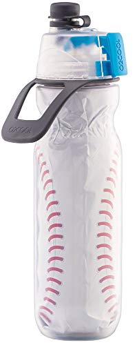 O2COOL Mist ‘N Sip Misting Water Bottle 2-in-1 Mist And Sip Function With No Leak Pull Top Spout Sports Water Bottle Reusable Water Bottle – 20 oz (Baseball) | The Storepaperoomates Retail Market - Fast Affordable Shopping