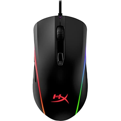 HyperX Pulsefire Surge – RGB Wired Optical Gaming Mouse, Pixart 3389 Sensor up to 16000 DPI, Ergonomic, 6 Programmable Buttons, Compatible with Windows 10/8.1/8/7 – Black