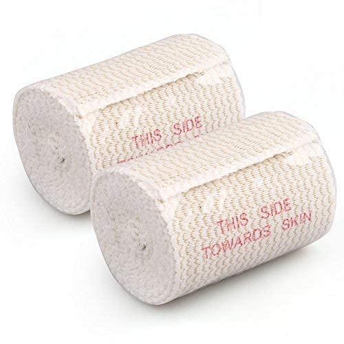 LotFancy Cotton Elastic Bandage (3 Inches Wide x 15 Feet) with Hook-and-Loop Closure on Both Ends, 2PCS Elastic Compression Wrap for Injury Recovery, First Aid | The Storepaperoomates Retail Market - Fast Affordable Shopping