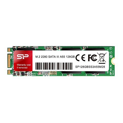Silicon Power 128GB A55 M.2 SSD (SLC Cache For Speed Boost) SATA III Internal Solid State Drive 2280 (SP128GBSS3A55M28)