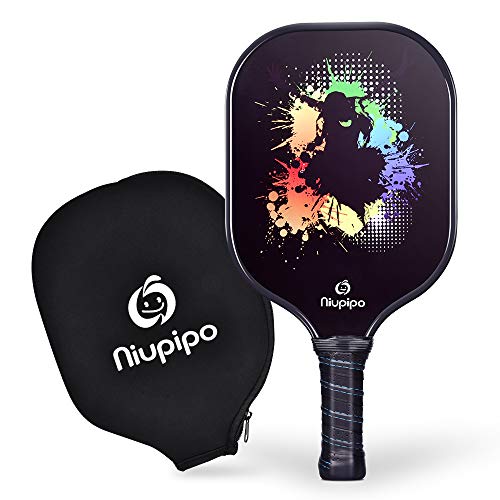niupipo Pickleball Paddle, USAPA Approved Graphite Pickleball Paddle, Cushion Grip, Paddle Cover, Honeycomb Composite Core, Lightweight Pickleball Racket