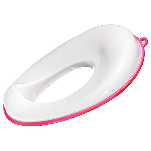 Potty Training Seat for Girls and Boys, Urine Splash Guard, Fits Oval & Round Toilet, No Slipping, Toddlers Love it, Home & Travel, Easy Training (Pink) – PeekAboo