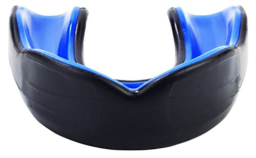 Oral Mart Black/Blue Adult Mouth Guard – Adult Sports Mouth Guard for Karate, Boxing, Sparring, Football, Field Hockey, BJJ, Muay Thai,Soccer, Rugby, Martial Arts