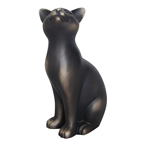 Comfy Hour 9″ Polyresin Standing Cat Decoration, Black, Home Décor Collection