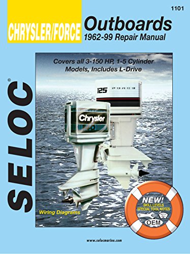 Sierra International Seloc Manual 18-01101 Chrysler/Force Outboards Repair 1962-1999 3-150 HP 1-5 Cylinder Model Includes L-Drives