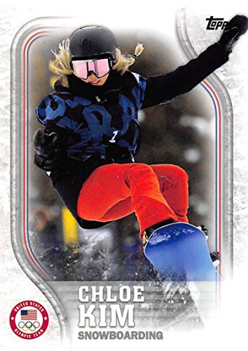 2018 Topps US Winter Olympics #USA-33 Chloe Kim Snowboarding