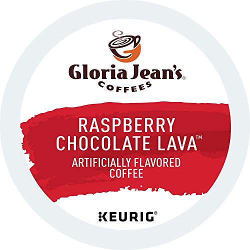 Gloria Jean’s Coffees Raspberry Chocolate Lava, Single-Serve Keurig K-Cup Pods, Flavored Medium Roast Coffee, 72 Count