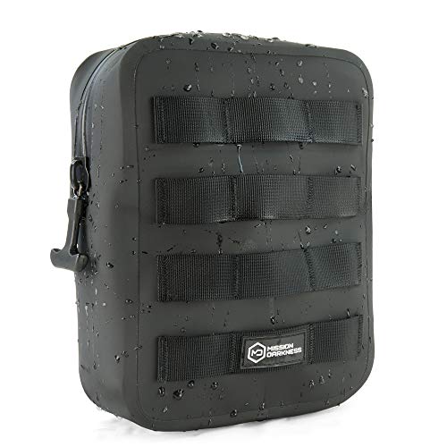 Mission Darkness Dry Shield MOLLE Faraday Pouch (2nd Gen) // Waterproof & Submergible Dry Bag + RF Shielding Liner. Signal Blocking, Anti-tracking, EMP Shield, Data Privacy, Electronic Device Security