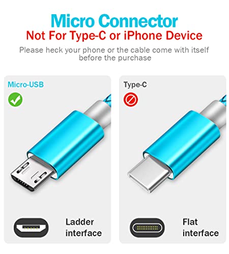 Micro USB Cable 2pack 6ft Android Charger Cord Fast Quick Charging for Samsung 2016 Tab A 7.0 10.1, E 8.0, Kindle Fire Hd Hdx 7 8 10 Tablet, Phones Galaxy S7 S6 Edge, Note 5/4, J7 J3 Prime Star Pro | The Storepaperoomates Retail Market - Fast Affordable Shopping