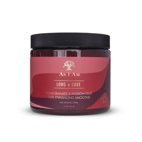 As I Am Long and Luxe Curl Enhancing Smoothie – 16 ounce – Lightweight Coil Defining Creme – Hi-Definition and Hydrated Curls and Coils – Anti-Frizz – Enriched with Pomegranate and Passion Fruit