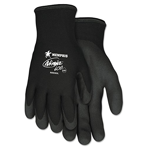 MCR Safety Ninja Ice Gloves, Black, Large